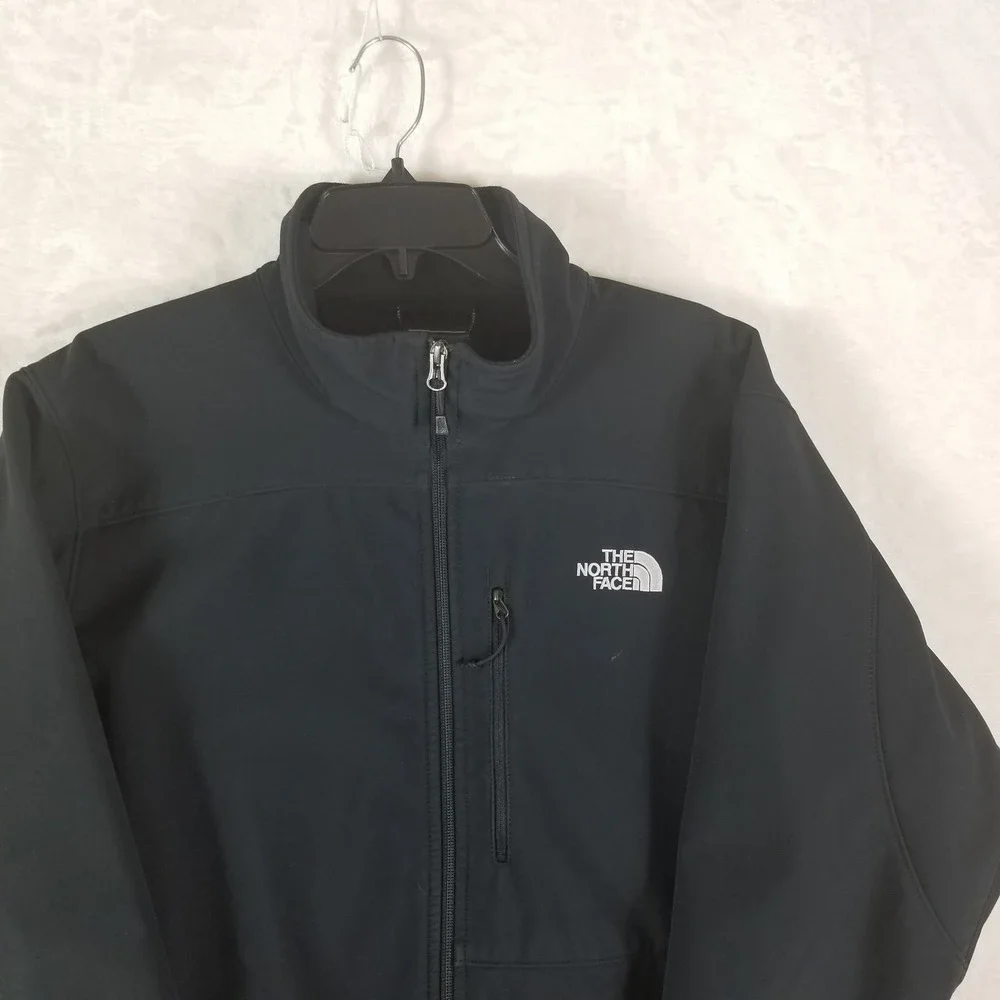 The North Face Softshell Jacket Mens XL Black Full Zip Apex Bionic Coat